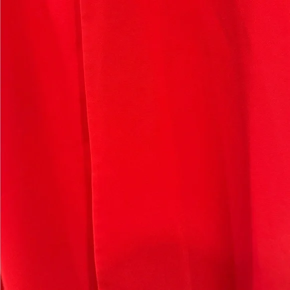 Elegant Red Cape Sleeve Wedding Dress - Picture 7 of 7